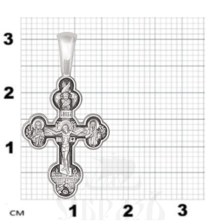 крест «материнский крест», золото 585 проба белого цвета (арт. 201.500-3)